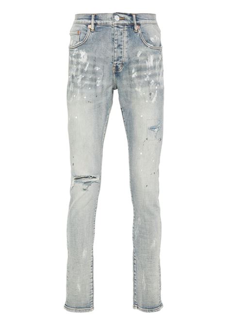 Jeans skinny P001 in blu di Purple Brand - uomo PURPLE | P001LIALGHTINDG