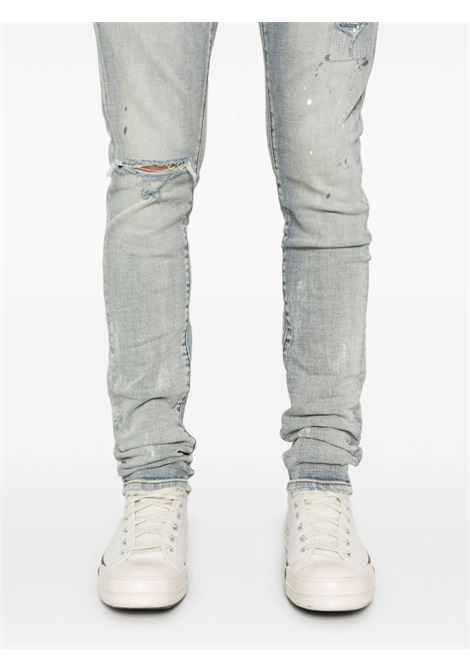 Jeans skinny P001 in blu di Purple Brand - uomo PURPLE | P001LIALGHTINDG