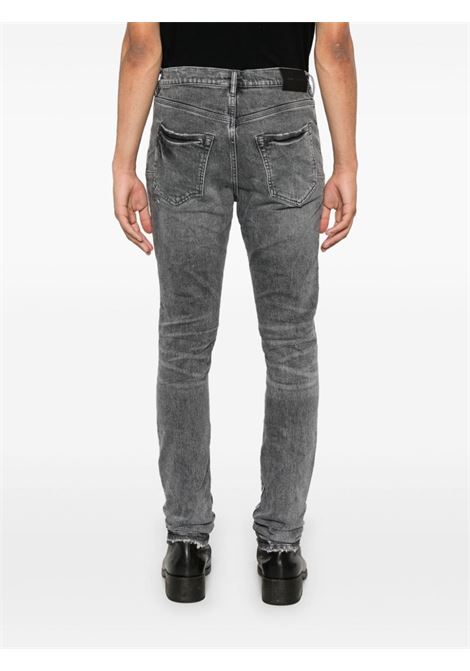 Jeans skinny con effetto vissuto in grigio di Purple - uomo PURPLE | P001VAMG324GRY
