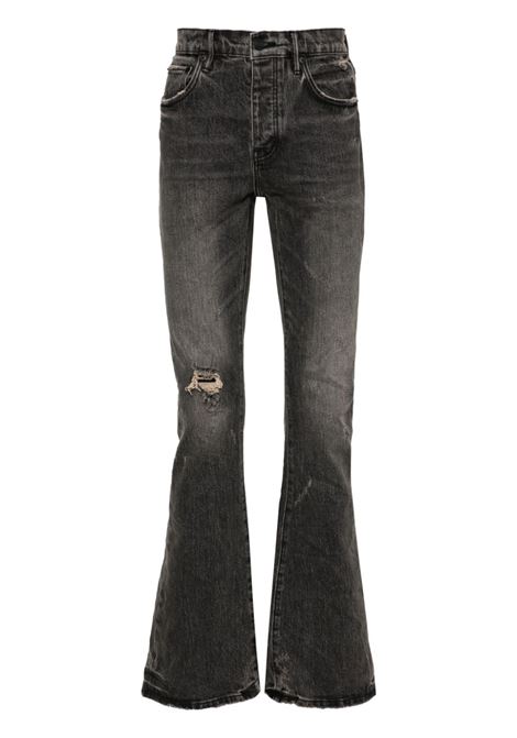 Black P004 bootcut jeans Purple - men PURPLE | P004VFLB324BLK