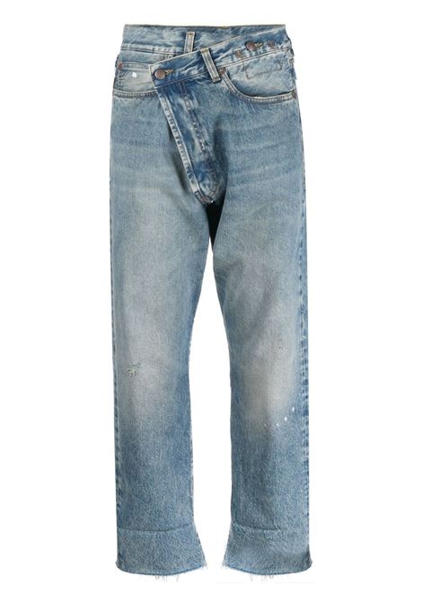 Blue crossover cropped jeans R13 - women R13 | Jeans | R13W2048735