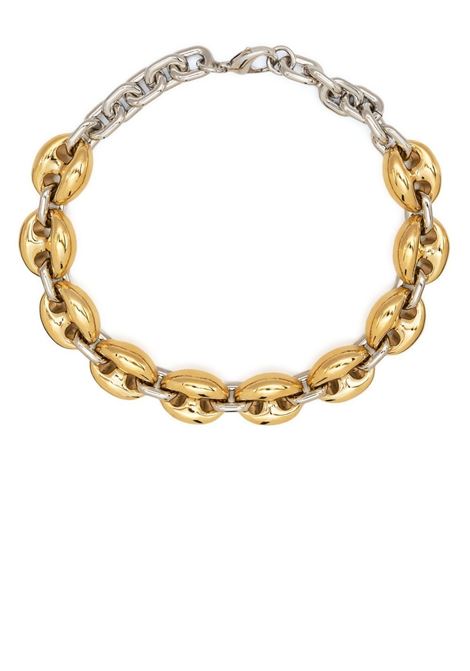 Choker bicolore a catena in oro e argento Rabanne - donna RABANNE | 22ABB0219MET340M715