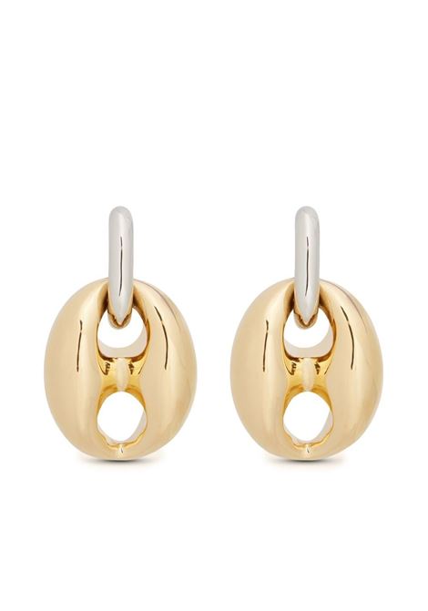 Gold Eight chunky earrings Rabanne - women  RABANNE | 23PBB0253MET340M715