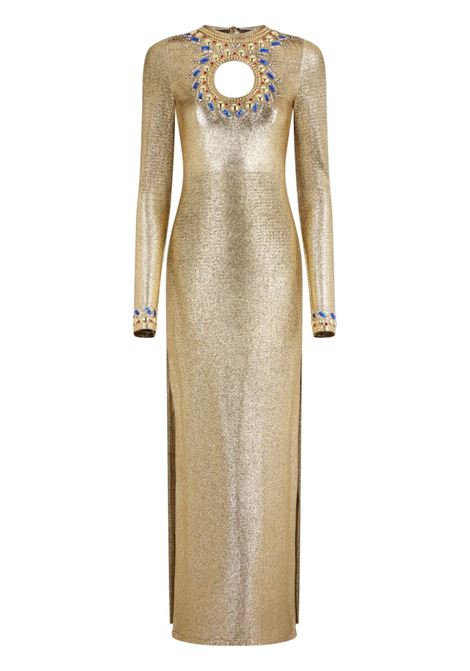 Gold temporary crystal-embellished maxi dress Rabanne - women RABANNE | Dresses | 24AJRO871VI0369P726