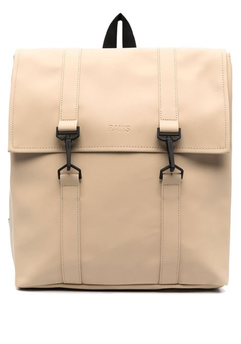 Beige lobster-fastening fold backpack Rains - unisex RAINS | RA13310SAN