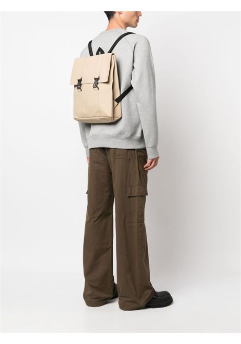 Beige lobster-fastening fold backpack Rains - unisex RAINS | RA13310SAN