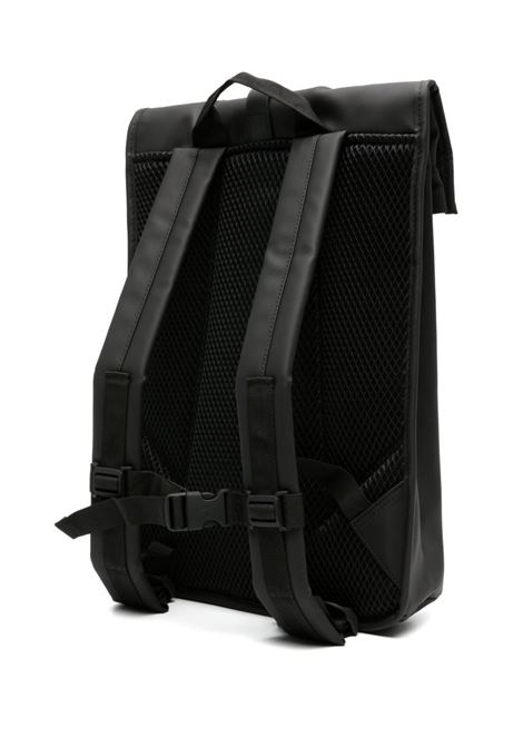 Black Rolltop Rucksack waterproof backpack Rains - unisex RAINS | RA13320BLA