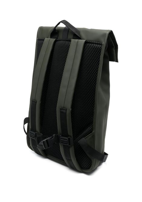 Green W3 foldover-top backpack - men RAINS | RA13320GRE