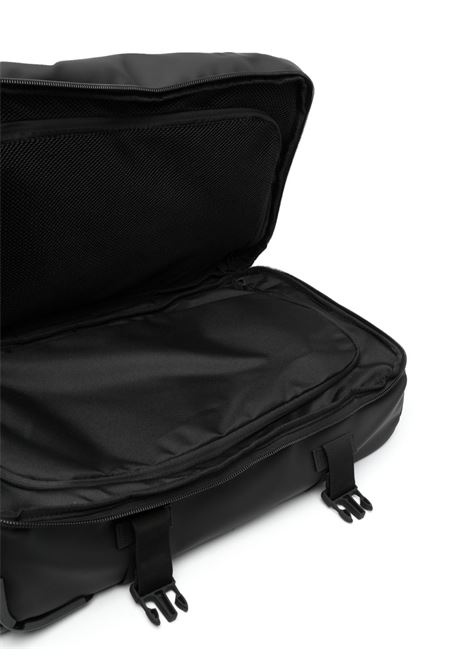 Black logo-print zipped luggage - men RAINS | RA13460BLA