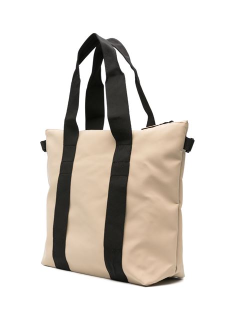 Borsa tote waterproof con logo goffrato in beige Rains - unisex RAINS | RA14160DUN