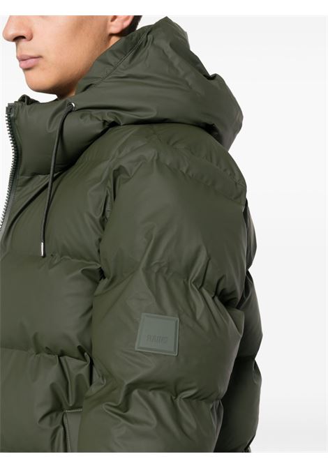 Green hooded padded jacket Rains - unisex RAINS | RA15120GRE