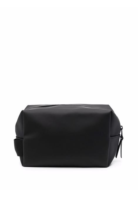 Trousse da bagno con logo goffrato in nero di Rains - Unisex RAINS | RA15580BLA