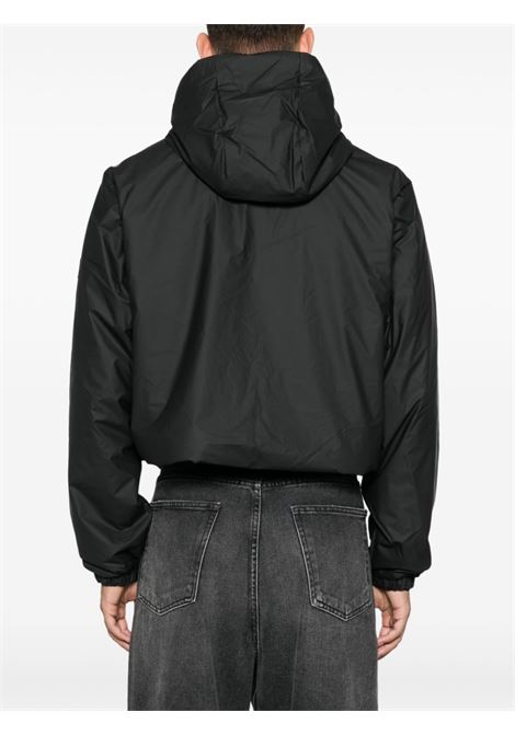 Black cropped Lohja jacket Rains - unisex RAINS | RA15780BLA