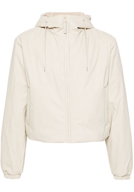 Beige cropped Lohja jacket Rains - unisex RAINS | RA15780DUN