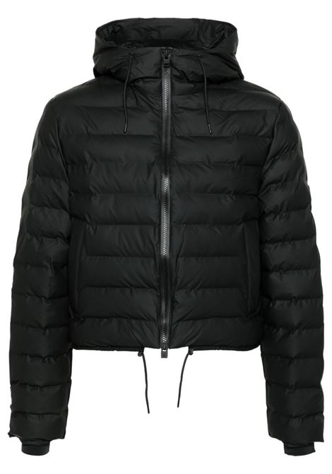 Black puffer Lohja jacket Rains - unisex RAINS | RA15820BLA