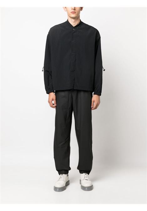 Black drawstring elasticated trousers Rains - unisex RAINS | RA18560BLA