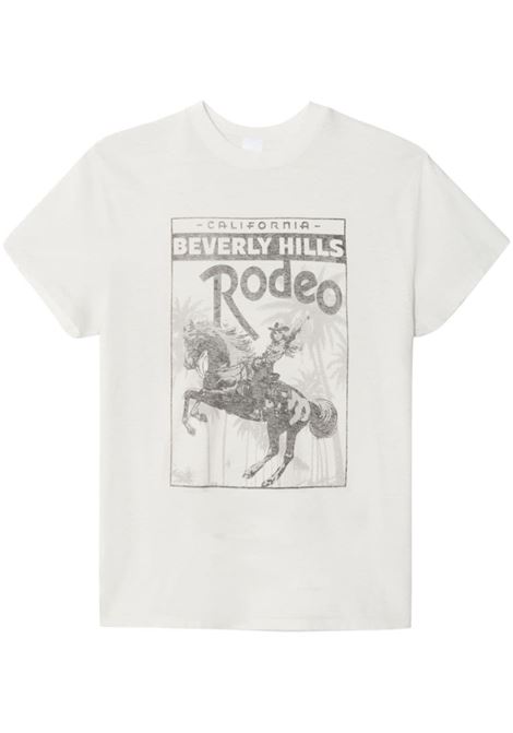 T-shirt 70s Rodeo Drive in bianco Re/Done - donna RE/DONE | T-shirt | 02402W7LT008VINTAGEWHITE