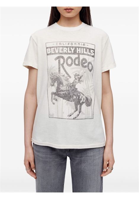 T-shirt 70s Rodeo Drive in bianco Re/Done - donna RE/DONE | 02402W7LT008VINTAGEWHITE