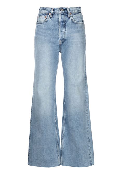 Blue 70s Ultra high-rise wide-leg jeans - women