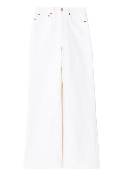 White high-waist wide-leg jeans Re/Done - women