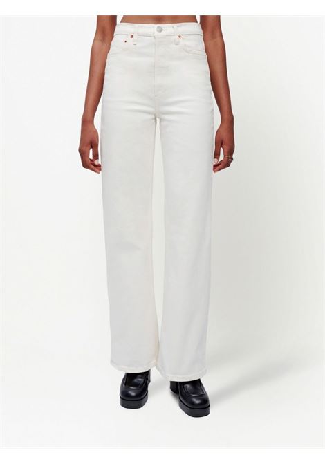 White high-waist wide-leg jeans Re/Done - women RE/DONE | 19303WUHRSWLVINTAGEWHITE