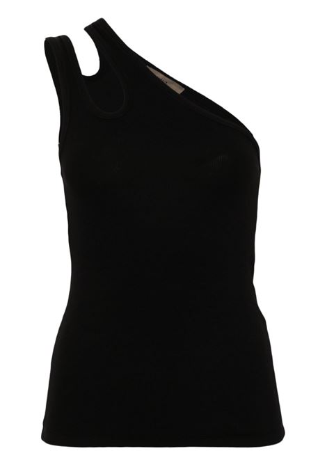 Black asymmetric tank top Remain - women REMAIN | Top | 502223100100