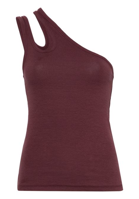 Red wine asymmetric tank top Remain - women REMAIN | Top | 50222326942694