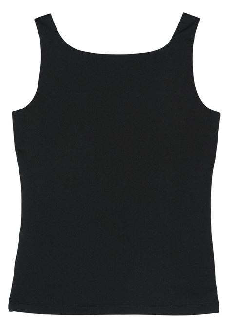 Black jersey tank top Remain - women