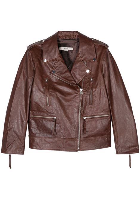 Giacca biker in marrone di Remain - donna REMAIN | Capispalla | 502449757757