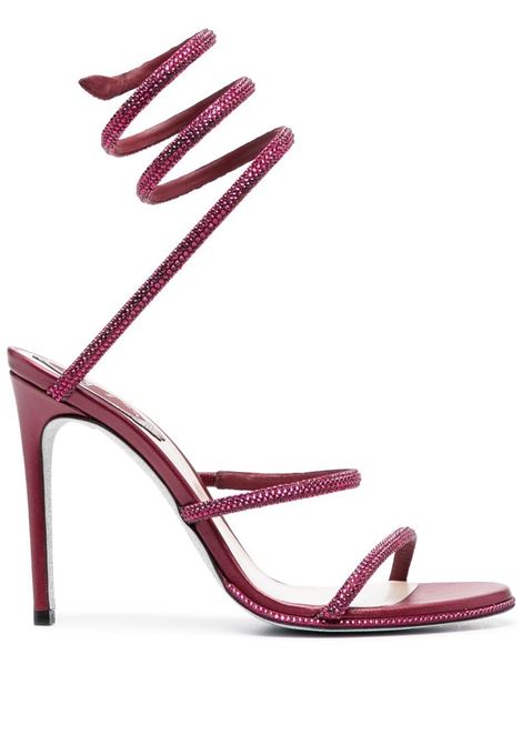 Bordeaux 110mm crystal-embellished sandals Ren? Caovilla - women RENE CAOVILLA | C10416105R001V966