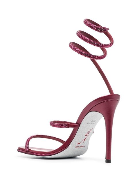 Bordeaux 110mm crystal-embellished sandals Ren? Caovilla - women RENE CAOVILLA | C10416105R001V966