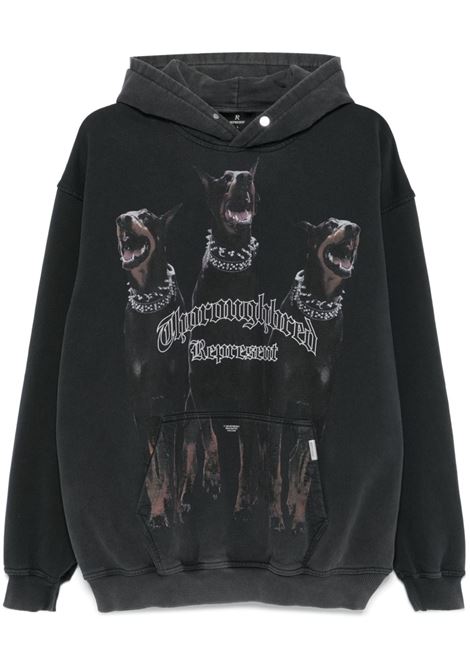 Black Thoroughbred sweatshirt Represent - men REPRESENT | Sweatshirts | MLM41134003