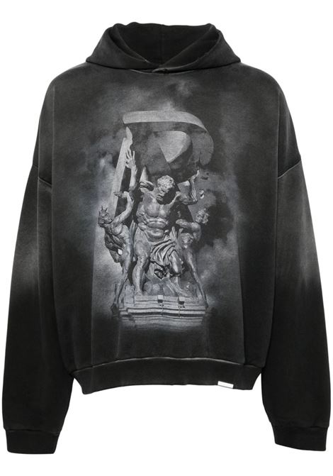 Black graphic-printed sweatshirt Represent - men