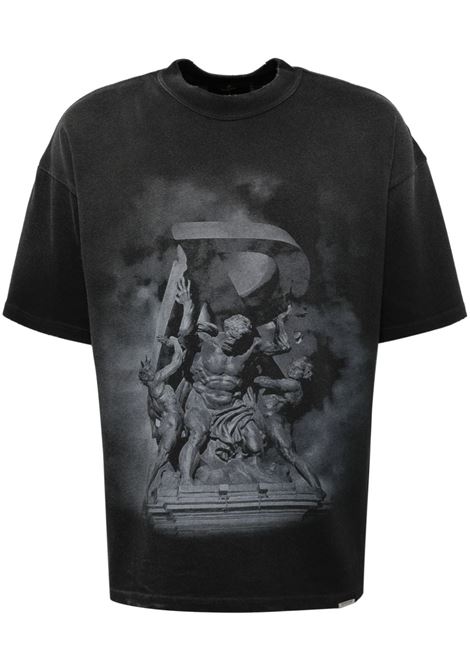 T-shirt Atlas in nero Represent - uomo