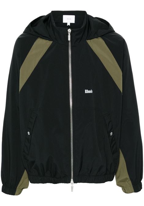 Black and green Aerial track jacket Rhude - men RHUDE | RHPF24JA018630498