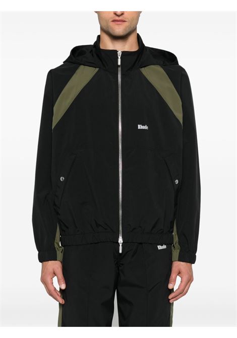 Black and green Aerial track jacket Rhude - men RHUDE | RHPF24JA018630498