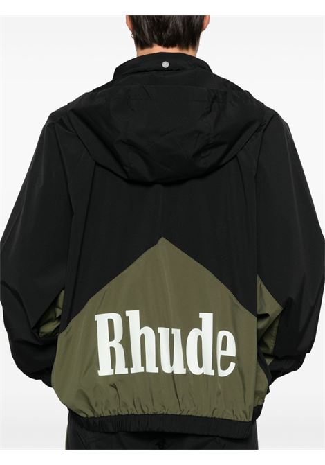 Black and green Aerial track jacket Rhude - men RHUDE | RHPF24JA018630498