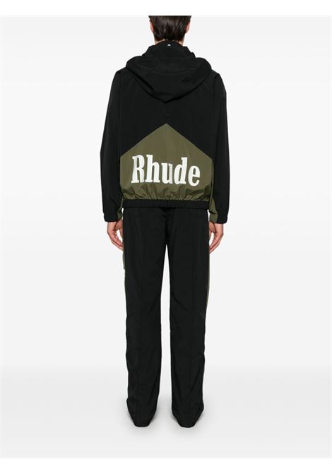 Black and green Aerial track jacket Rhude - men RHUDE | RHPF24JA018630498