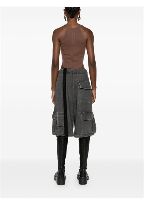 Brown Basic Tank Cropped top Rick Owens DRKSHDW - women RICK OWENS DRKSHDW | DS02D2100RN83