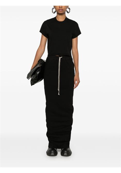 Black cropped t-shirt Rick Owens DRKSHDW - women RICK OWENS DRKSHDW | DS02D2207RN09