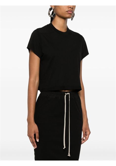 Black cropped t-shirt Rick Owens DRKSHDW - women RICK OWENS DRKSHDW | DS02D2207RN09