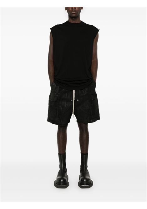 Black Tarp T-shirt Rick Owens DRKSHDW - men RICK OWENS DRKSHDW | DU02D2158RN09