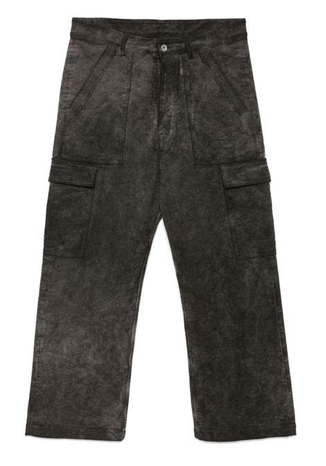 Grey distressed cargo trousers Rick Owens Drkshdw - women