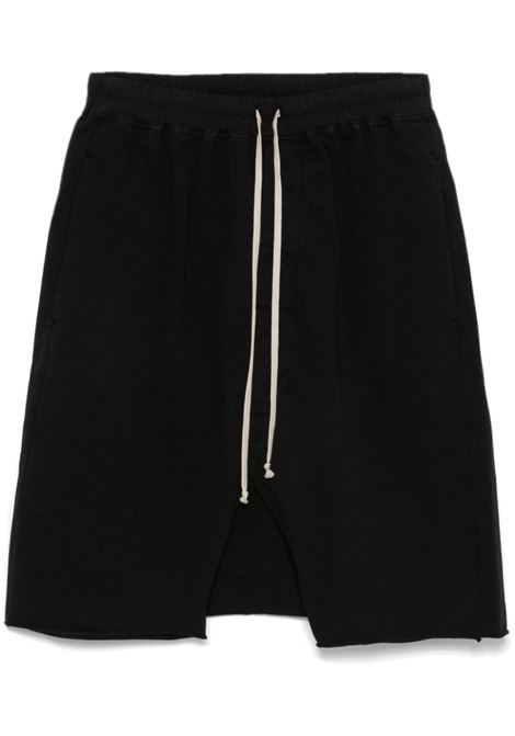 Black drawstring bermuda Rick Owens DRKSHDW - men