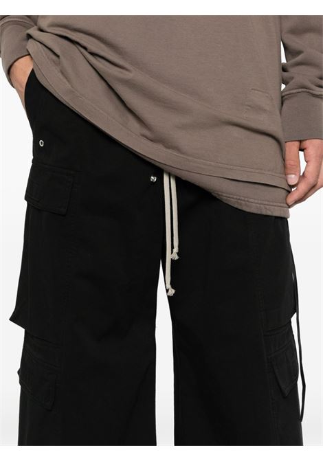 Black Jumbo cargo trousers Rick Owens DRKSHDW - men RICK OWENS DRKSHDW | DU02D2398TW09