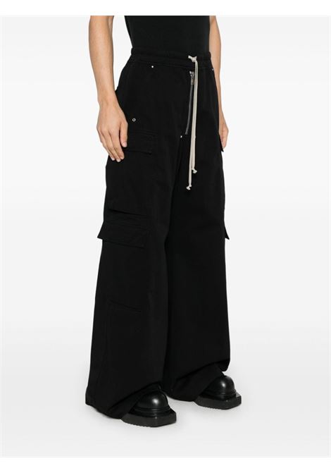 Black Jumbo cargo trousers Rick Owens DRKSHDW - men RICK OWENS DRKSHDW | DU02D2398TW09