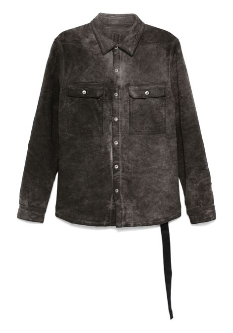 Grey shirt jacket Rick owens drkshdw  - men