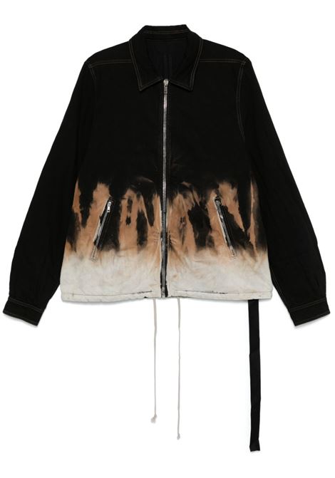 Giacca denim con fantasia tie dye in nero Rick Owens Drkshdw - donna RICK OWENS DRKSHDW | DU02D2783BSUN0983