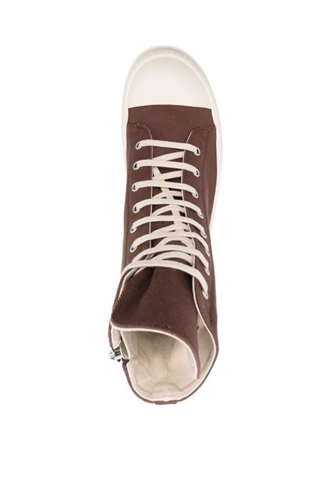 Sneakers con ricamo Sneaks in marrone DRKSHDW - uomo RICK OWENS DRKSHDW | DU02D2800DOEM983811