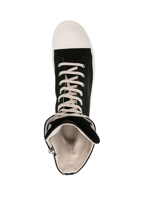 Black Pentagram-embroidered high-top sneakers Rick owens drkshdw - men RICK OWENS DRKSHDW | DU02D2800DOEM99811